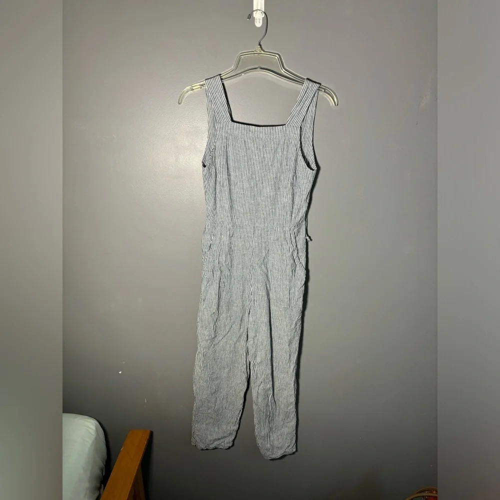 Reformation Striped Backless Jumpsuit Womens Size 0